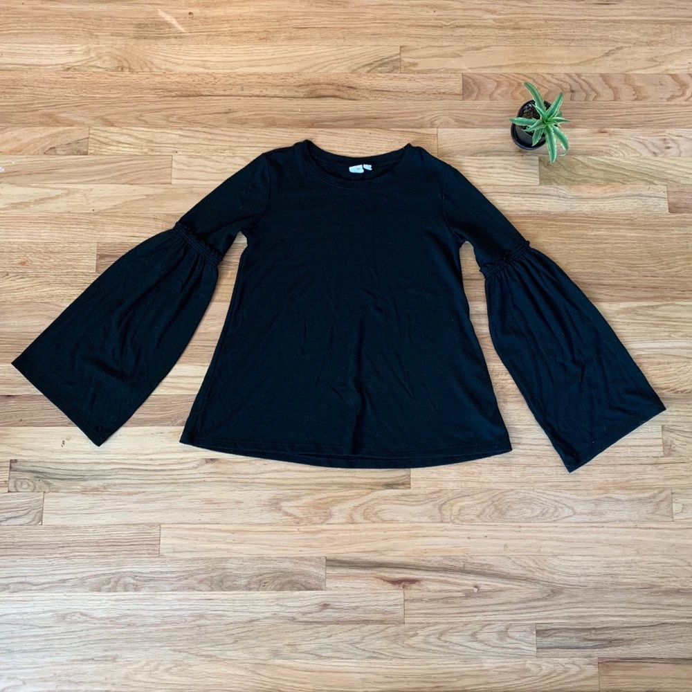GAP Knit Bell Sleeve Luxespun Shirt